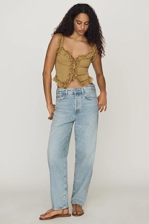 A Gold E Nate High-Rise Straight Jeans