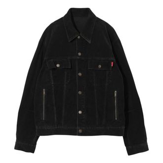 Undercover Jassen, Heren, Zwart, L, Denim, Denim Jacket