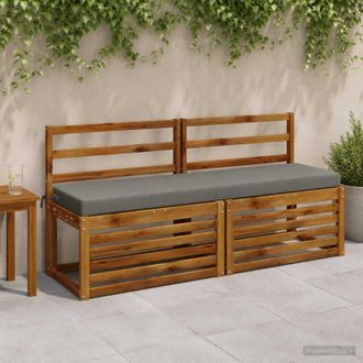 vidaXL Vidaxl Cuscini Per Panchina A 2 Pezzi Soest 2 Pz 100% Poliestere