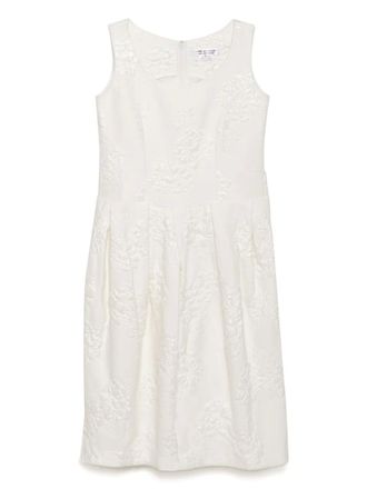 Comme Des Gar&ccedil;ons sleeveless dress - women - Cupro/Rayon/Nylon/Silk - S - White