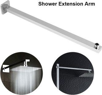 OEM Brazo De Ducha De Pared De 60 Cm - Acero Inoxidable Y Lat&oacute;n - Instalaci&oacute;n R&aacute;pida Sin Herramientas - Compatible Con Cabezales De Ducha Tipo Lluvia