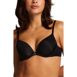Hunkem&ouml;ller 2-Pack Padded Underwired Bra in Black-Beige at Nordstrom, Size 34Dd