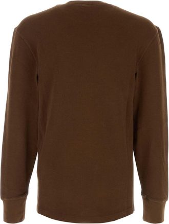 Entire studios Mens Long T-Shirt Brown Cotton