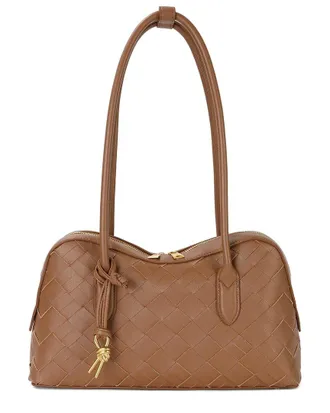 Tiffany & Fred Woven Leather Shoulder Bag