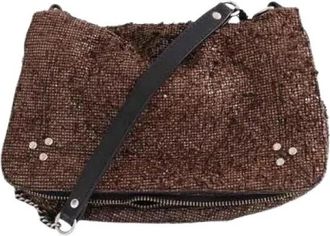 Jerome Dreyfuss Pre-owned Leather Shoulder Bag - Dames - Vintage Schoudertas - Bruin - ONE Size - Leer - Vintage