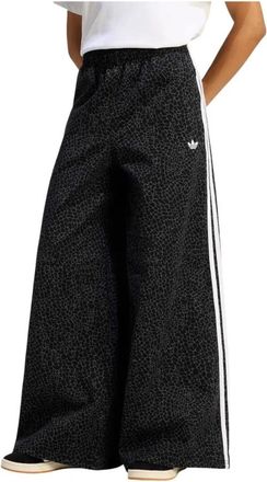 adidas Firebird Oversized AOP Denim Broek - Dames - Trainingsbroeken - Zwart - S - Denim - Fitness