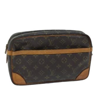 Louis Vuitton Pre-owned Canvas clutches - Dames - Pre-owned - Bruin - Maat: ONE Size Leer