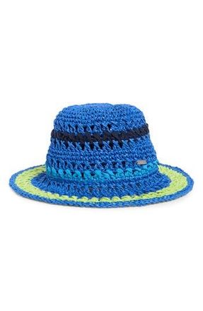 Steve Madden Carly Striped Crochet Bucket Hat in Blue at Nordstrom Rack