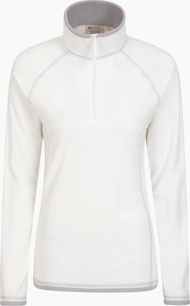 Mountain Warehouse Womens Mountain Warehouse Womens/Ladies Montana Half Zip Fleece Top - Cream - Size: 24