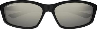 Balenciaga Sunglasses Bb0401 S 002 Black/White Unisex