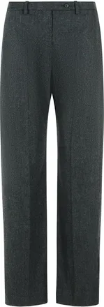 Khaite Hunter grijze broek van wol en kasjmier