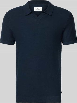 s.Oliver Red Label Regular Fit Poloshirt aus reiner Baumwolle in Marine, Gr&ouml;&szlig;e XXL