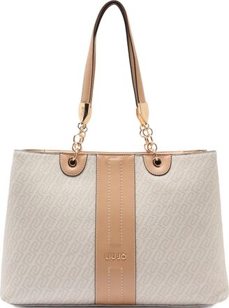Liu Jo Borsa tote con monogramma - Toni neutri