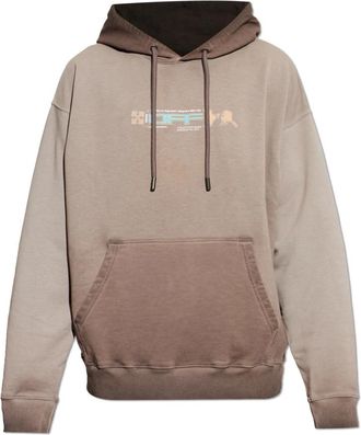 Off-white The Hoodie - Heren - Hoodies - Bruin - M - Katoen - Hoodies & sweatvesten