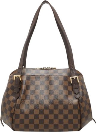 Louis Vuitton Brown Pvc Leather Shoulder Bag Tote Bag (Pre-Owned)