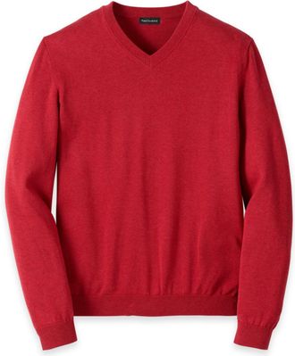 Paul Fredrick Supima Cotton V-neck Sweater