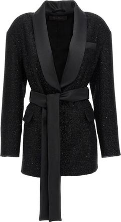 Max Mara Pau Blazer - Dames - Blazers - Zwart - 2XS - Wol - Jassen