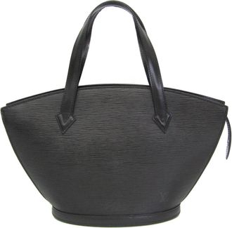 Louis Vuitton Saint Jacques Black Leather Shoulder Bag (Pre-Owned)