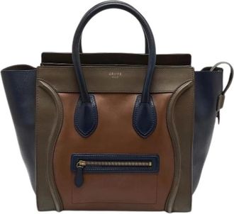 Celine Pre-owned Tote Bags, female, Multicolor, Size: ONE SIZE Pre-owned Mini Luggage Tote