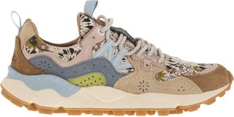 Flower Mountain Yamano 3 Sneakers In Suede And Technical Fabric