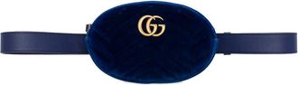 Gucci Pre-owned Gucci GG Marmont Matelasse Velvet Belt Bag Ladies EY1WO6T6VFO4IOLT
