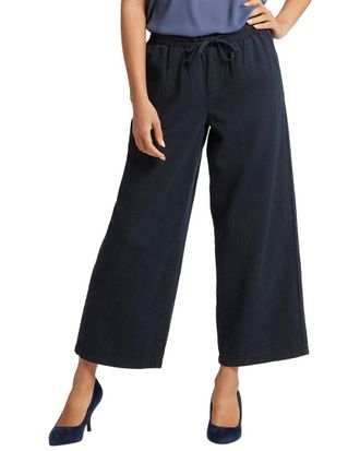 NYDJ Nydj Jayne Overdye Black Ankle Crop Jean