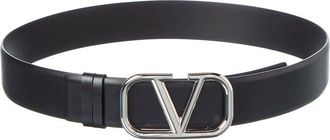 Valentino Vlogo Leather Belt