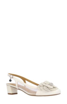 J. Rene&eacute; Bellina Slingback Pump in White at Nordstrom, Size 10.5