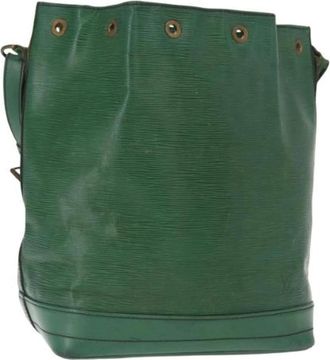 Louis Vuitton Pre-owned Bucket Bag - Dames - Vintage Tas - Groen - ONE Size - Leer - Vintage