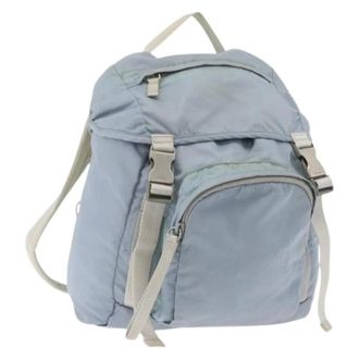 Prada Pre-owned Backpacks, female, Blue, Size: ONE SIZE Pre-owned Vintage Backpack
