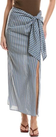 Brunello Cucinelli Silk-Blend Wrap Skirt