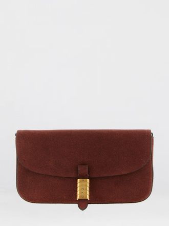Pinko Borsa a spalla media Saddle Flat in suede Pinko