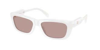 Miu Miu MUB12SF Asian Fit 20M20I Womens Sunglasses White Size 56