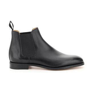 John Lobb Chelsea Boots, male, Black, Size: 7 1/2 US Classic Leather Chelsea Boots