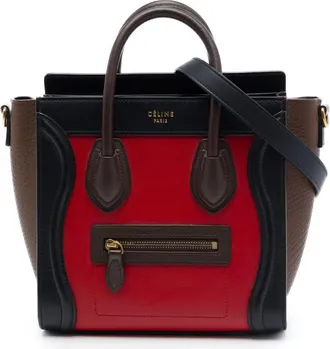 Celine Pre-owned Celine Nano Tricolor Leather Luggage Tote Ladies U5DDSK00ZXUIP5VD