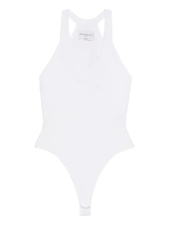 Brandon Maxwell ribbed bodysuit - White