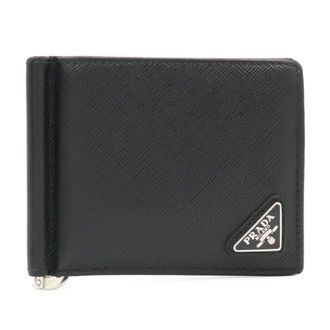Prada Black Nero Leather Wallet (Bi-Fold) (Pre-Owned)
