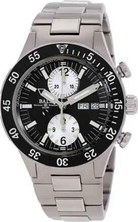 Ball Roadmaster Rescue Chronograph Automatic Black Dial Mens Watch DC3030C-S-BKWH