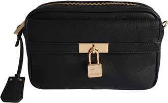 Fracomina Eco Leren Schoudertas Zwart - Dames - Schoudertassen - Zwart - ONE Size - Leer - Tassen