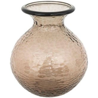 Atmosphera Atmosphera - Jarr&oacute;n De Cristal Martillado Alric Brown H33cm Cr&eacute;ateur DInt&eacute;rieur