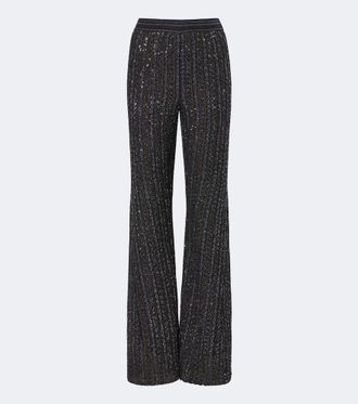 Missoni Knitted sequined flared pants