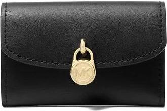 Michael Kors Lyra Extra-Small Trifold Portemonnee - Dames - Portefeuilles - Zwart - ONE Size - Leer - Accessoires