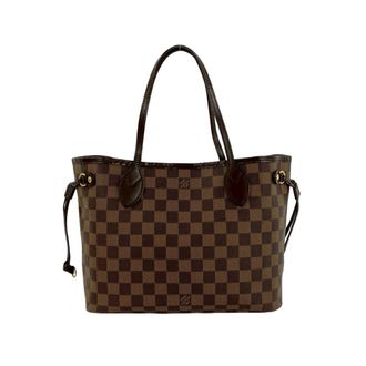 Louis Vuitton Brown Leather Pvc Handbag Tote Bag (Pre-Owned)
