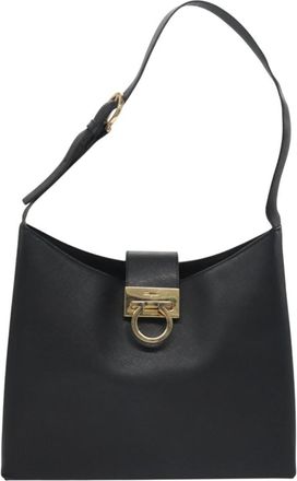 Ferragamo Gancini Shoulder Bag Leather Leather Shoulder Bag Bag (Pre-Owned)