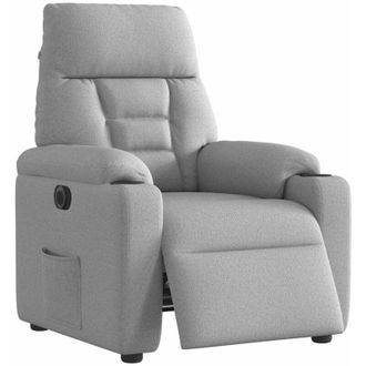 vidaXL Vidaxl - Sill&oacute;n Reclinable El&eacute;ctrico De Tela Gris Nube