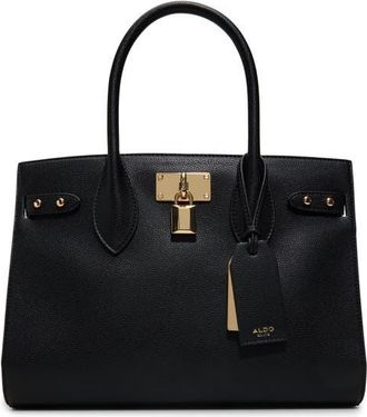 Aldo Jackie Faux Leather Tote in Black at Nordstrom