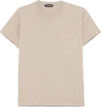 Tom Ford PURE 7 OZ COTTON T SHIRT Size: 52, colour: BEIGE