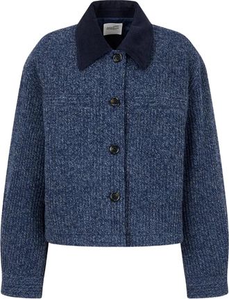 STUDIO TOMBOY corduroy-collar jacket - Blu