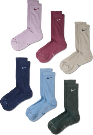 Nike Unisex Everyday Elevated Crew Socks (6 Pairs) in Multicolor | HQ8021-916