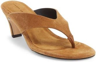 Freda Salvador Kat Flip Flop in Chestnut Suede at Nordstrom, Size 10.5